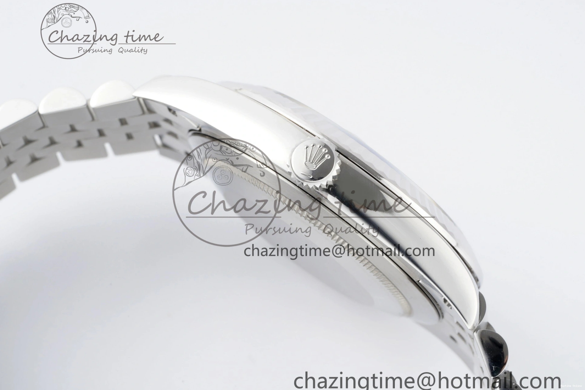 0410 DateJust 41 SS Fluted Bezel KING 1:1 Best Edition 904L Steel Gray Green Roman Dial on Jubilee Bracelet VR Contemporary 2204